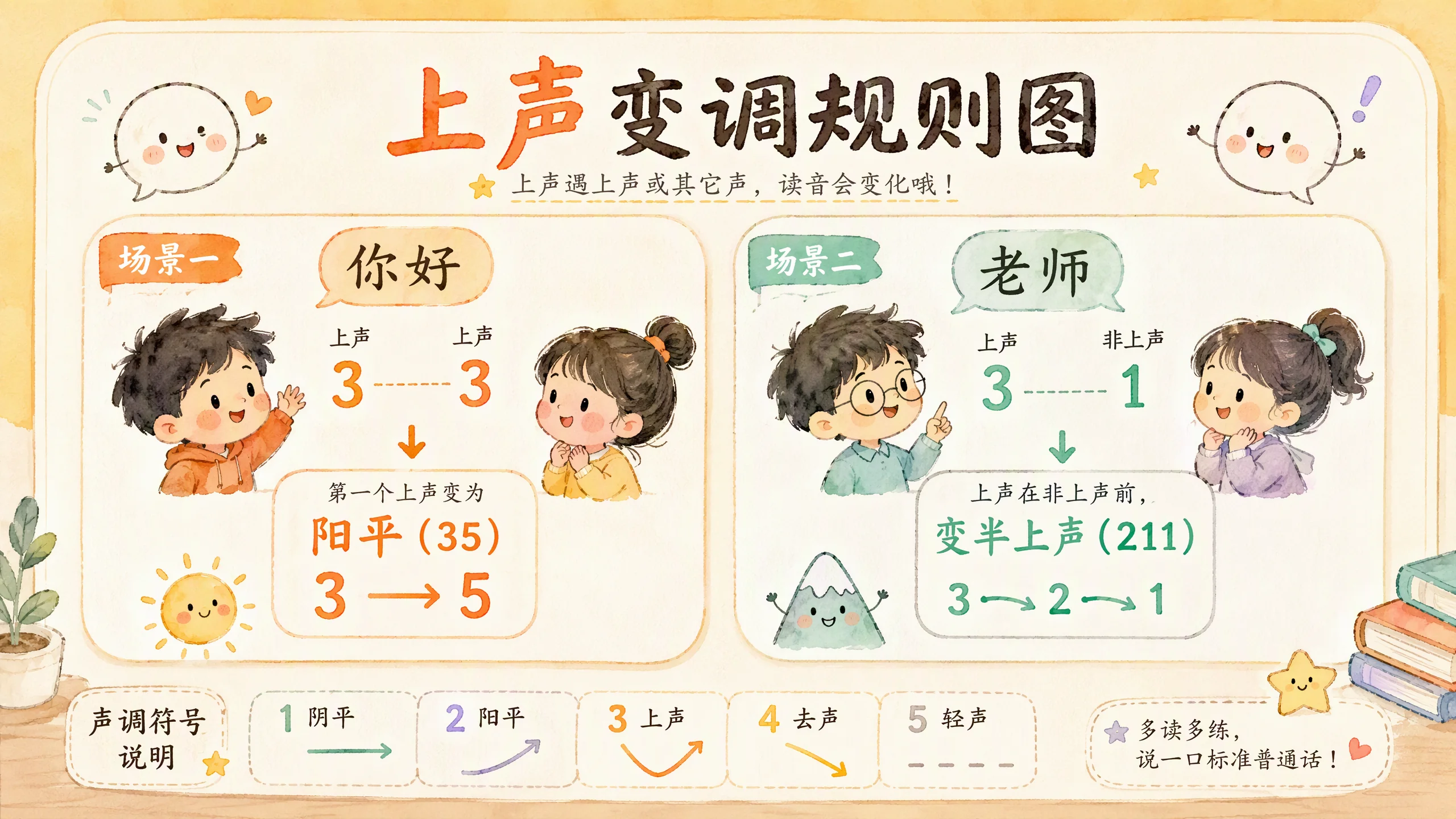 上声变调规则图